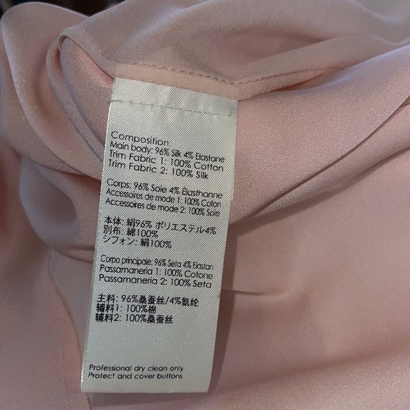 3.1 Phillip Lim Two-Tone Chiffon Shirt 10 - Picture 11 of 11